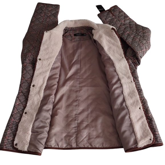 NWT Lauren Ralph Lauren XXL Box Houndstooth Snap Button Quilted Jacket - Picture 5 of 16